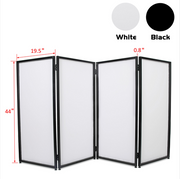 DURAFORCE DJ Event Facade White & Black Scrim Metal Frame Booth +Travel Bag Case
