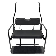 DURAFORCE Flip Folding Rear Seat Kit Back Seat For 2000.5-Up Club Car DS Golf Cart 400 lbs