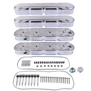 DURAFORCE LS Smooth Cast Aluminum Valve Cover w/Coil Mounts Cover for Chevy GM LS Polished