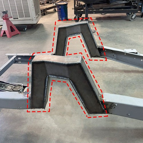 26 Inch Wheels C Notch Frame Step Notch Set for 1963-1972 Chevrolet C10 Pickup