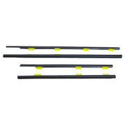 DURAFORCE Window Weatherstrip 4PC Sweep Molded Trim Outer Black for Honda CR V 2005 EX
