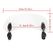 DURAFORCE New Moto Windshield Extension Universal Adjustable Clip-on Windscreen Extender