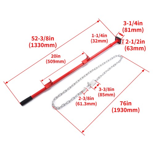 DURAFORCE 52in Car Bumper Panel Alignment Bar Repair Tool Auto Body Jack