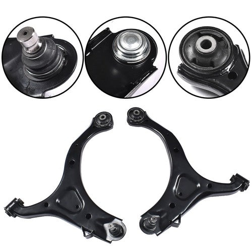 DURAFORCE Control Arms with Ball Joint Tie Rods K621685 Fit For Hyundai Santa Fe 2007-2012