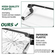 DURAFORCE 2-in-1 Folding Windshield Windscreen For Kawasaki Teryx 4 800/800/4 750 12-15
