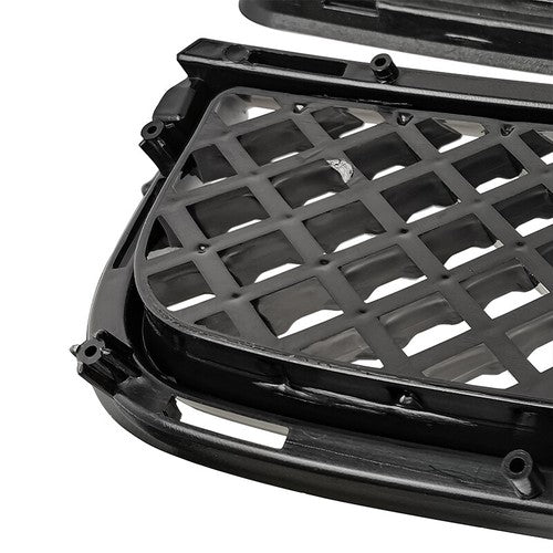 DURAFORCE 53101-21110 Front Upper & Lower Hood Grille Black 2pcs for Scion TC 2005-2010