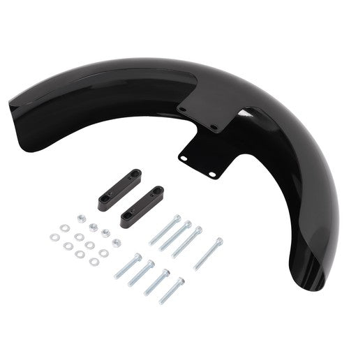 DURAFORCE For Harley Touring Road Glide Custom Baggers 19" Wheel Wrap Front Fender Black