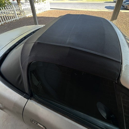 DURAFORCE Black Convertible Soft Top w/Heated Glass Window For Mazda Miata 1990-2005 99-05