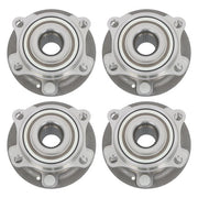 DURAFORCE 4pcs AWD For Hyundai Santa Fe 2007-14 Sorento 11-15 Front Rear Wheel Hub Bearing