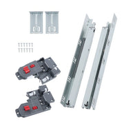 DURAFORCE 1 Pairs Undermount Drawer Slides 18 inch Undermount Soft Close Drawer Slides