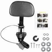 DURAFORCE Fit For Touring FLHT FLHX Adjustable Rider Driver Backrest Pad W/Mounting Kit