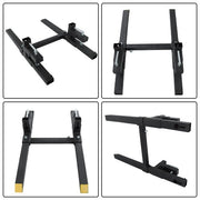 DURAFORCE 43" Pallet Forks Clamp On Tractor Forks w/Adjustable Bucket Forks 2000lbs