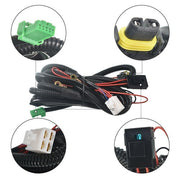 DURAFORCE For Nissan Altima 2013-2015 Sedan Clear Fog Lights Full Kit Switch+Harness