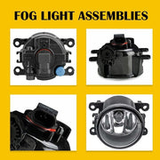 DURAFORCE For Nissan Pathfinder 2017-2020 Bumper Clear Fog Light Lamp Replaces Lens Pair