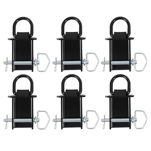 6 Pack Stake Pocket D Ring Tie Downs Utility for Flatbed Trucks and Trailer