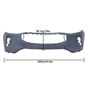 DURAFORCE Plastic Front Bumper Cover With Park Assist Sensor For Ford Escape 2023 2024