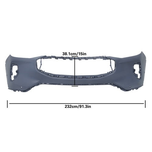 DURAFORCE Plastic Front Bumper Cover With Park Assist Sensor For Ford Escape 2023 2024