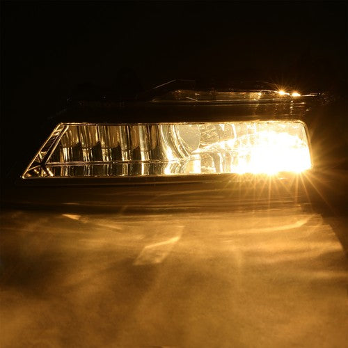 DURAFORCE Fog Lights For Honda Accord Sedan 2013-2015 4Dr Clear Bumper Lamp+Bulbs w/Switch