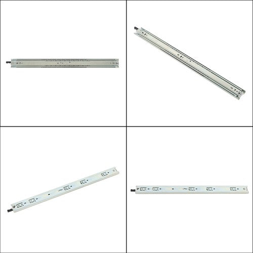 DURAFORCE 1 Pair of Locking Drawer Slides 24" Full Extension & Lock 150lbs Capacity