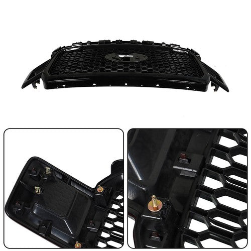 DURAFORCE Agate Black Front Radiator Grille Assembly For Ford F-150 2018-2020 JL3Z8200SL