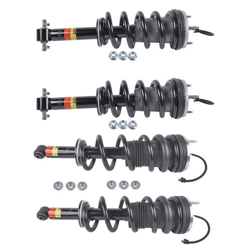 DURAFORCE 4Pcs Front Rear Shock Assys w/ Magnetic Fits Escalade Tahoe GMC Yukon XL 2021-24
