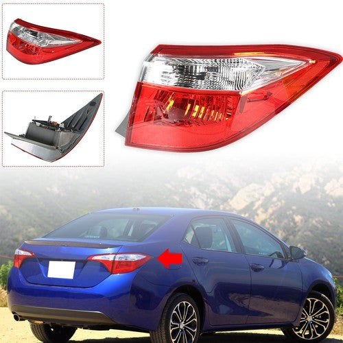 DURAFORCE For 14-16 Toyota Corolla Red Tail Light Signal Lamp Right Passenger Side Outer