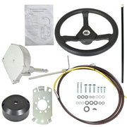 DURAFORCE 10 Feet Boat Rotary Steering System Outboard Kit SS13710 Marine W/ 12.4" Wheel
