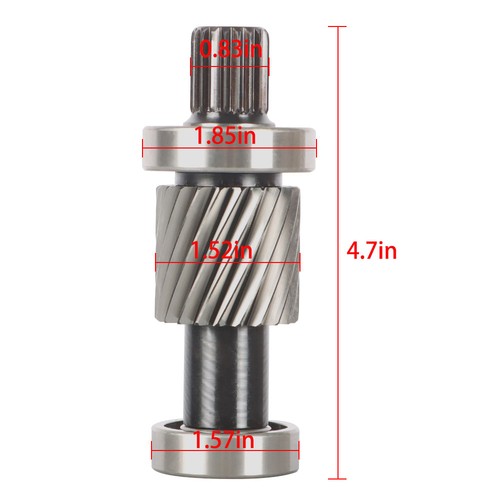 DURAFORCE For EZGO Electric 88-90 1994-Up Input Shaft Kit With 21 Tooth 1.5" Diameter Gear