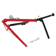 DURAFORCE 500Lbs Truck Hydraulic Dock Jib Engine Hoist Crane Hitch Mount Red
