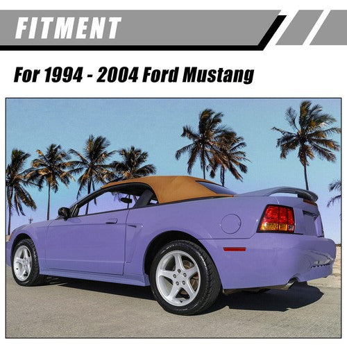 DURAFORCE For Ford Mustang 1994-2004 Convertible Tan Soft Top Plastic Window Sailcloth