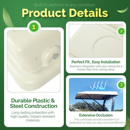 DURAFORCE Tractor Canopy For John Deere Tractors with ROPS Sun Shade Canopy with Bracket