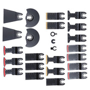 DURAFORCE 25PCS Oscillating Tool Professional Bi-Metal Multitool Blades Kits for Wood Nail
