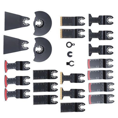 DURAFORCE 25PCS Oscillating Tool Professional Bi-Metal Multitool Blades Kits for Wood Nail