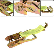 DURAFORCE 8-Pcs 2" x 15 Ft Ratchet Straps With J Hook 5000 Lbs Heavy Duty Tie Downs