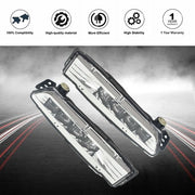 DURAFORCE Driver+Passenger Side For Honda Accord 18-19 1.5L 2.0L LED Fog Lamps Assembly