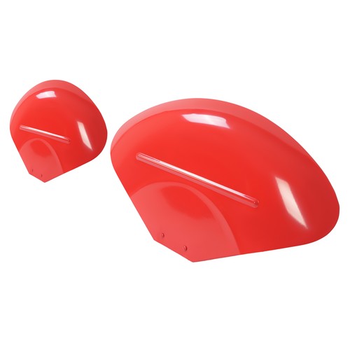 Red Steel 2 Fenders With Brackets For Massey Ferguson TO20 TO30 TO35 20C 30B