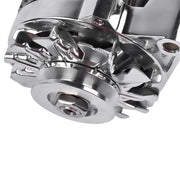 DURAFORCE Chrome CS130 Alternator V-Belt 1 Wire for Chevy GM 1985-1993 ES1022C 180Amp 12V