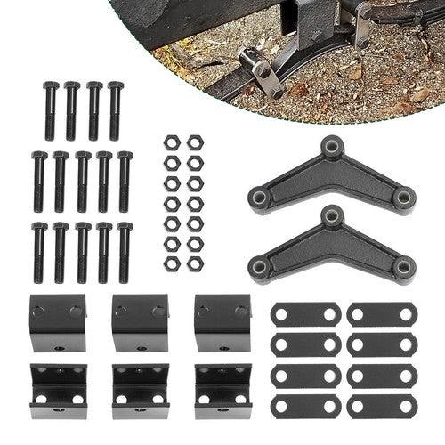 DURAFORCE New Tandem Trailer Axle Shackle Kit Heavy Duty Steel for Double Eye Spring US