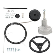DURAFORCE Marine Boat Rotary Steering System Outboard Kit 17 Feet & 17" Steering Cable USA