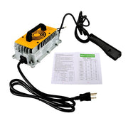 DURAFORCE Fit For EZGO RXV &TXT Golf Cart 48V 18A Charger With Triangular Plug Waterproof