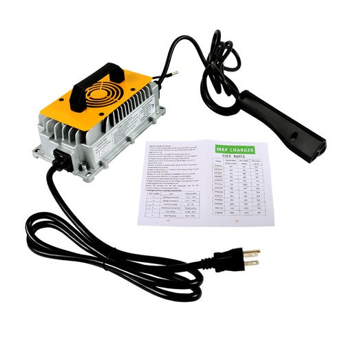 DURAFORCE Fit For EZGO RXV &TXT Golf Cart 48V 18A Charger With Triangular Plug Waterproof