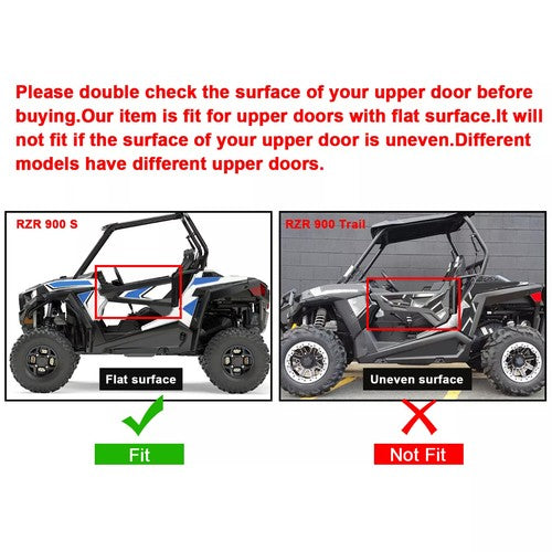 DURAFORCE Lower Half Door Panel Inserts For Polaris RZR 900 1000 XP S Turbo 14-23 #2879509