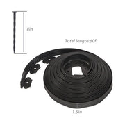 DURAFORCE L-shaped Landscape Edging Border Kit No-Dig Garden Edge Lawn Border 1.5" 60 FT