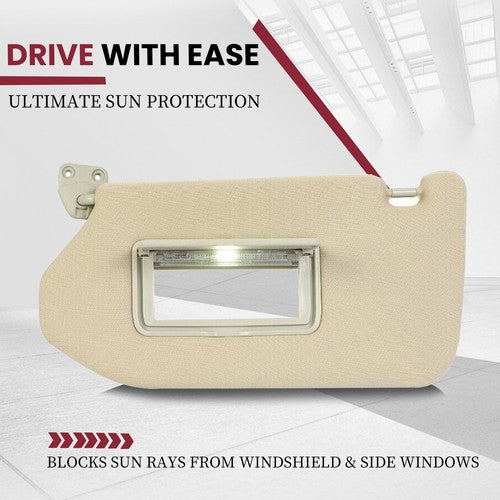 Pair Sun Visor for Nissan Pathfinder 2013-2018 Infiniti QX60 2014-2017 Lamp