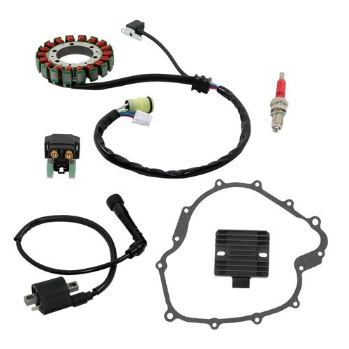 DURAFORCE For 2004-2007 Yamaha Rhino 660 YXR660 Ignition Coil & Stator Regulator Relay Kit