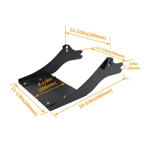Detachable Mount Rack for Harley Touring Street Road Glide 1997-2008 Luggage Rack