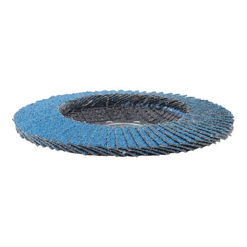 DURAFORCE 24 PCS 4.5" x 7/8" T29 Flap Discs 40/60/80/120 Grit Angle Grinder Sanding Disc