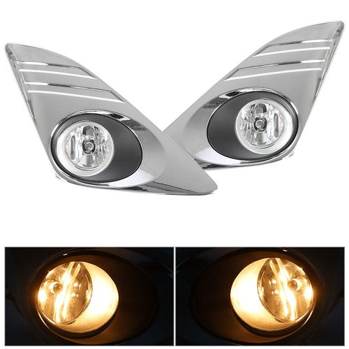 DURAFORCE Halogen Fit For Toyota Camry L LE XLE 2012-2014 LH&RH w/Wiring+Switch Fog Lights