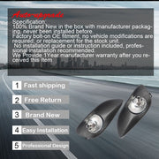 DURAFORCE Driver+Passenger Side For Toyota Yaris 07-11 Fog Lamp Assembly w/ Switch Wiring