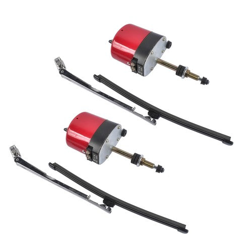 DURAFORCE Stainless Windshield Wiper Motor Kit for Street Hot Rod Universal Boat Chevy
